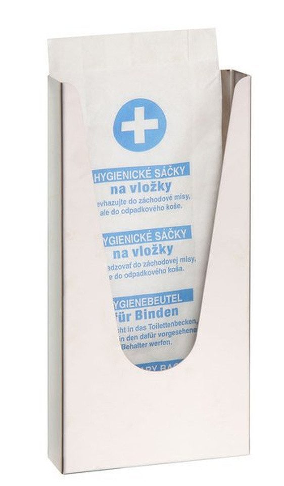 Sapho Hygienebeutelspender Hygienebeutel-Behälter HygBag, 120x240x32mm, polierter Edelstahl, Sapho-XP049