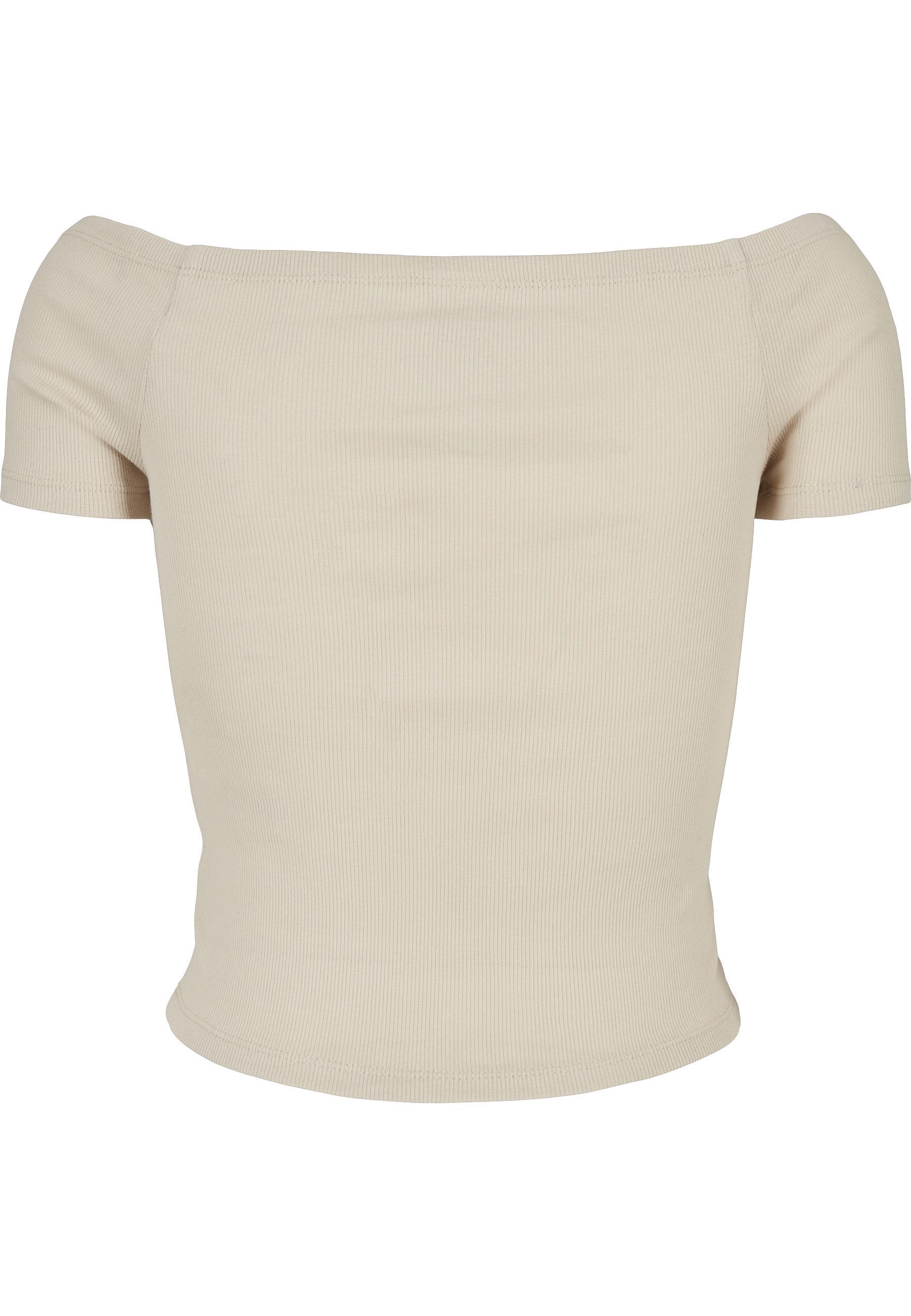 URBAN CLASSICS T-Shirt Urban Classics Damen Ladies Off Shoulder Rib Tee (1- günstig online kaufen