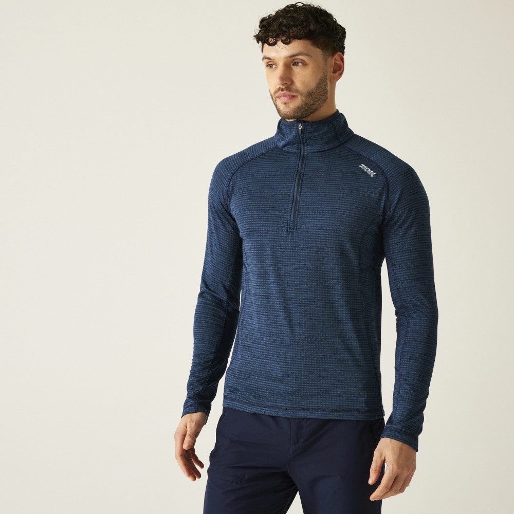 Regatta Langarmshirt Regatta Yonder II Fleece mit halblangem Reißverschluss für Herren