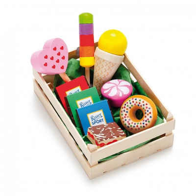 Erzi® Spiellebensmittel Sortiment Süßwaren aus Holz, (Set, 10-tlg., 1), Made in Germany, Kaufladensortiment aus Holz