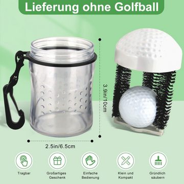 2mGoods Golfballreiniger (Golfball einfach und gründlich reinigen, inkl. Befestigungsclip)