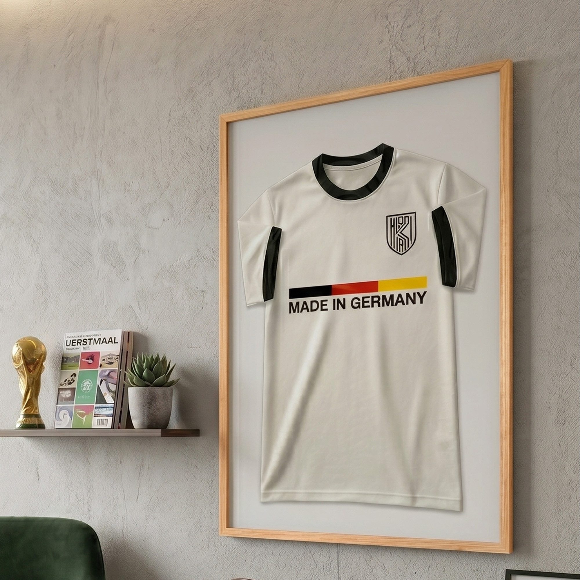 K-Möbel Bilderrahmen Trikot Rahmen, Echtholz Rahmen, Made in Germany