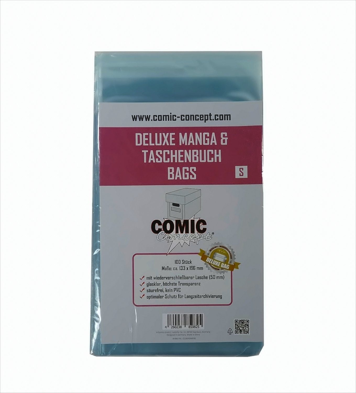 Sammelkarte Comic Concept Deluxe Manga/Taschenb.Bags S (100ct)
