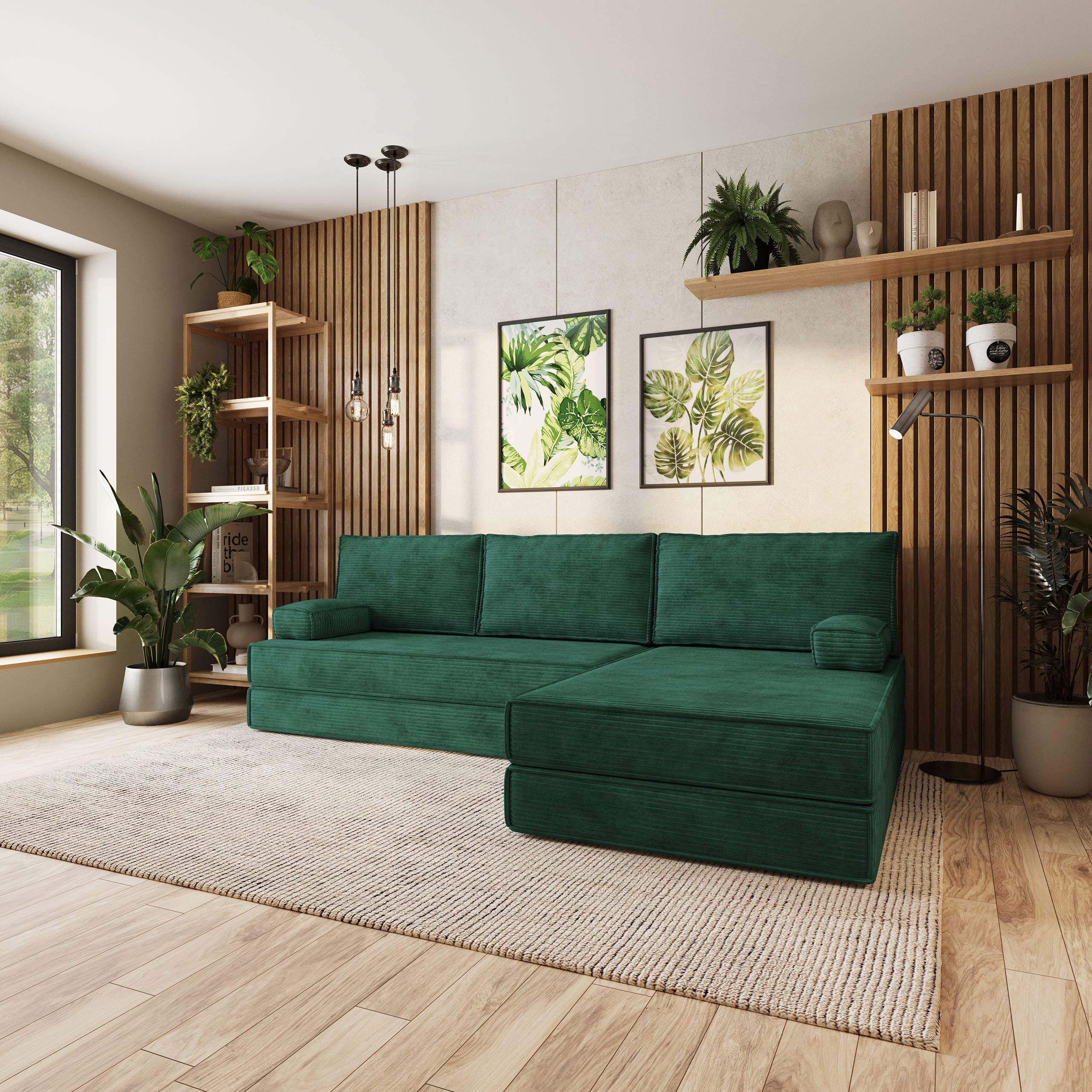 Masseno Ecksofa ANKO modulares Boneless Sofa mit Schlaffunktion