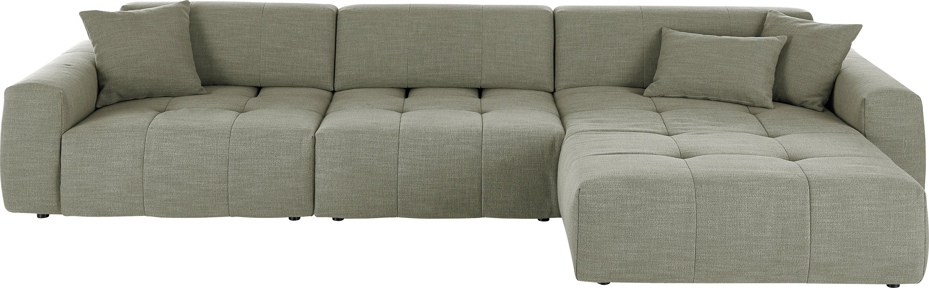 3C Candy Ecksofa Yoshy mit Komfortfunktionen, modern und bequem, L-Form, Zwei verschiedene Sitztiefen durch verstellbare Rückenlehne
