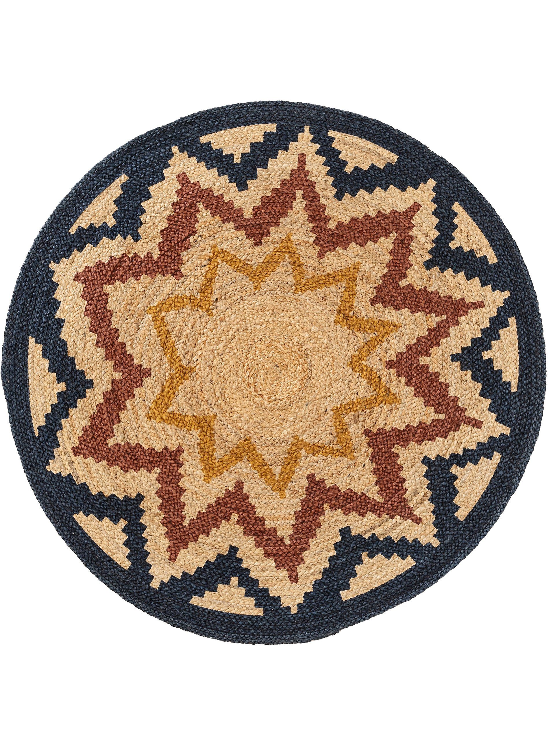 Teppich Sahara, benuta, rund, Höhe: 5 mm, Kunstfaser, Berber, Ethno-Style, Wohnzimmer