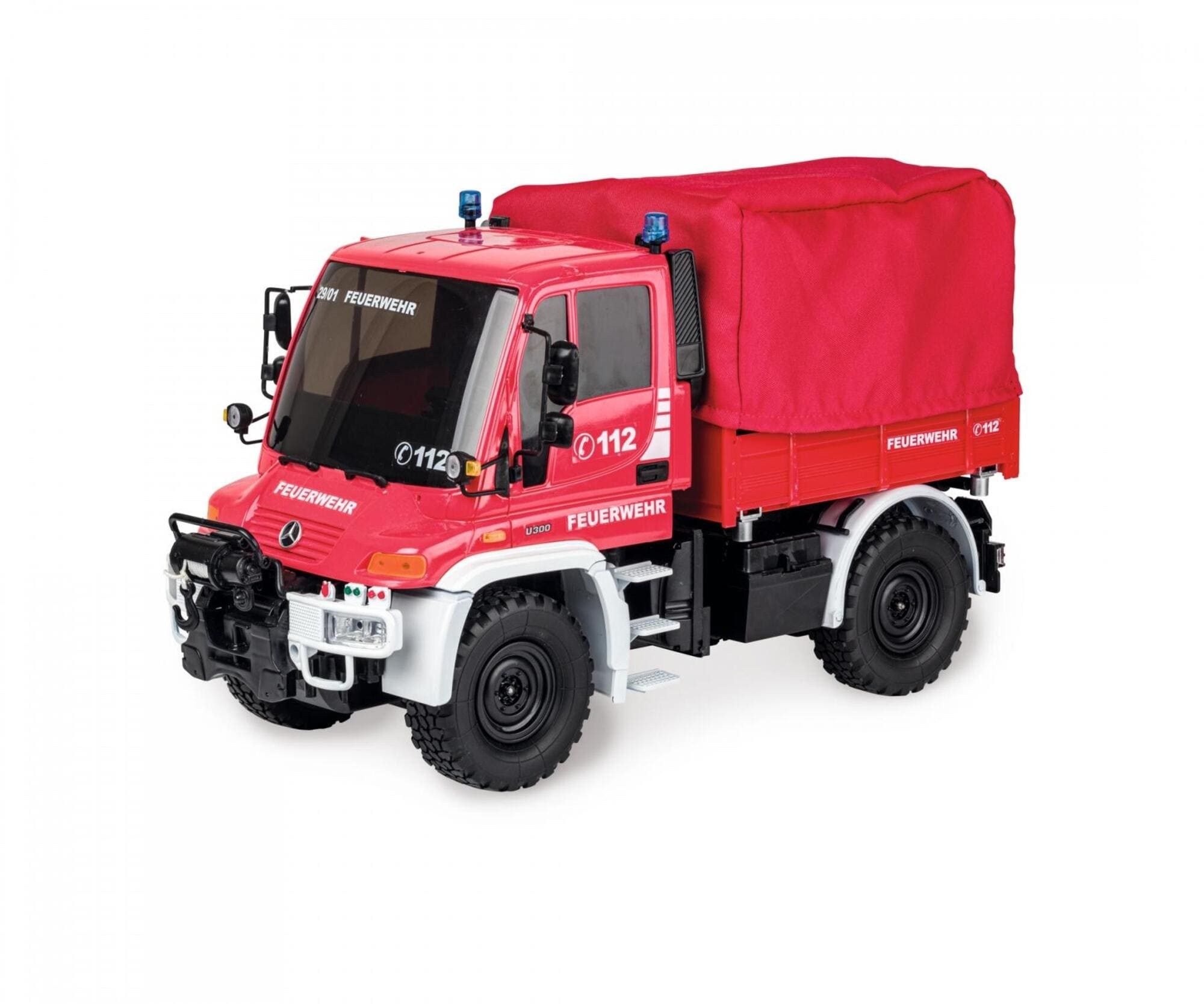 CARSON RC-Buggy Carson RC 1:12 MB Unimog U300 Feuerwehr 2,4 Ghz 100% RTR