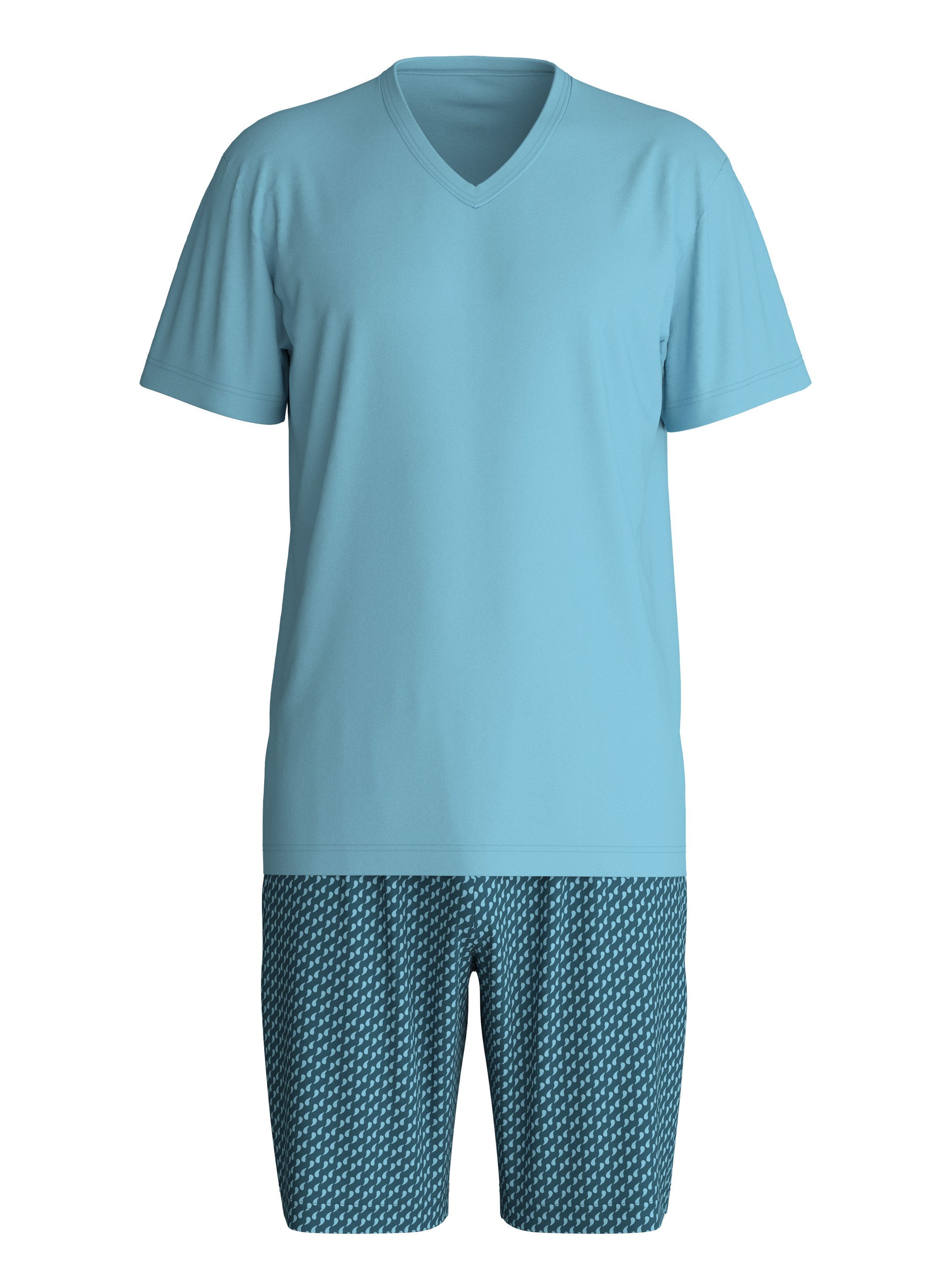 CALIDA Shorty Cotton Special Herren (2 tlg) weich, leicht mit V-Ausschnitt