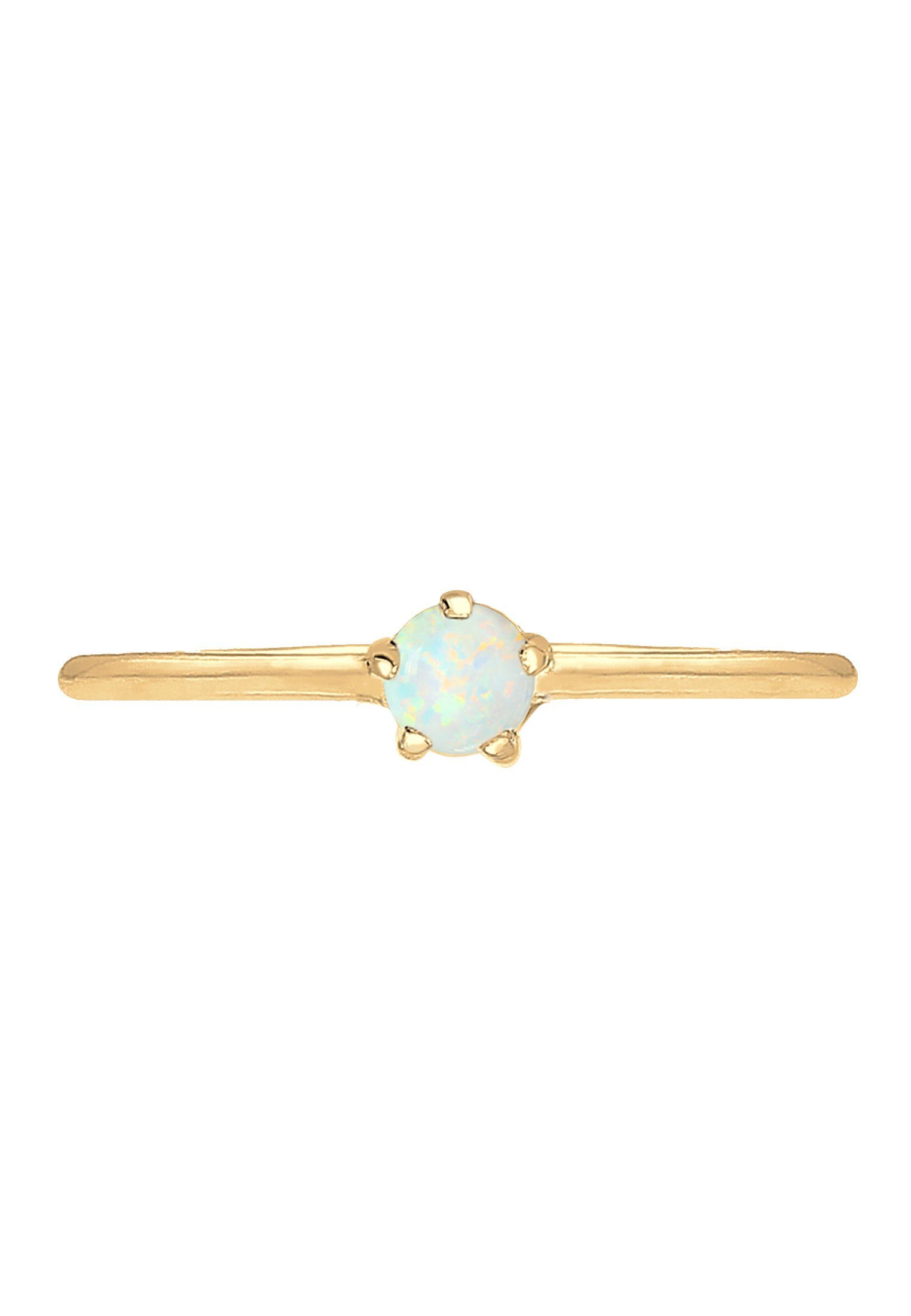 Elli Fingerring Silberring mit synth. Opal rund 925er Silber günstig online kaufen