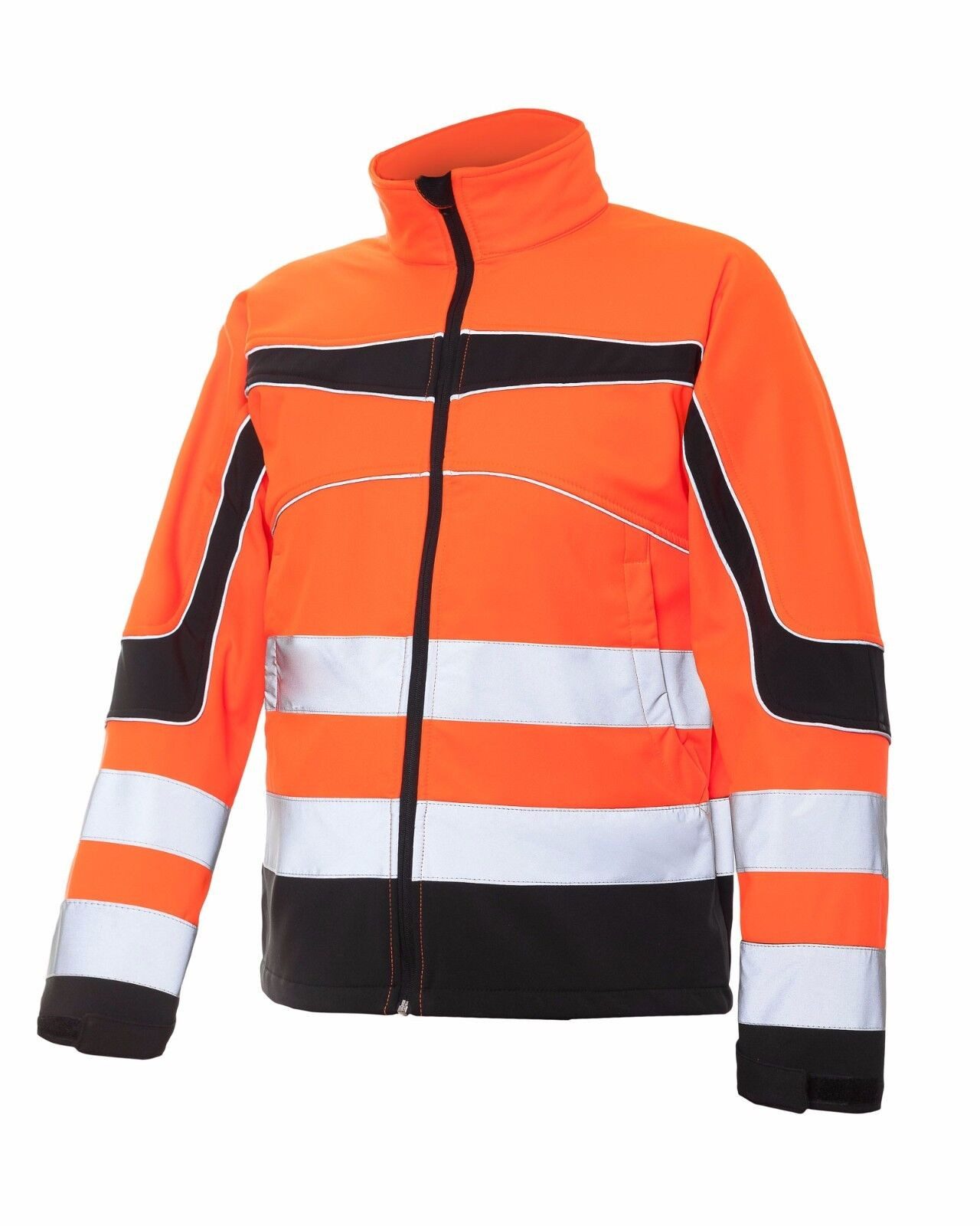 Urgent Arbeitsjacke Arbeitsjacke Softshell Wasserdicht Winterjacke Warnjacke (SOFT-URGNEO) neon, ohne Kapuze