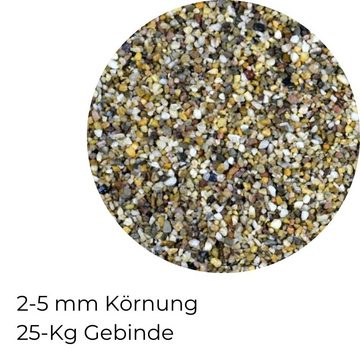 GarPet Kieselsteine Quarzkies 2-5 mm 25 Kg