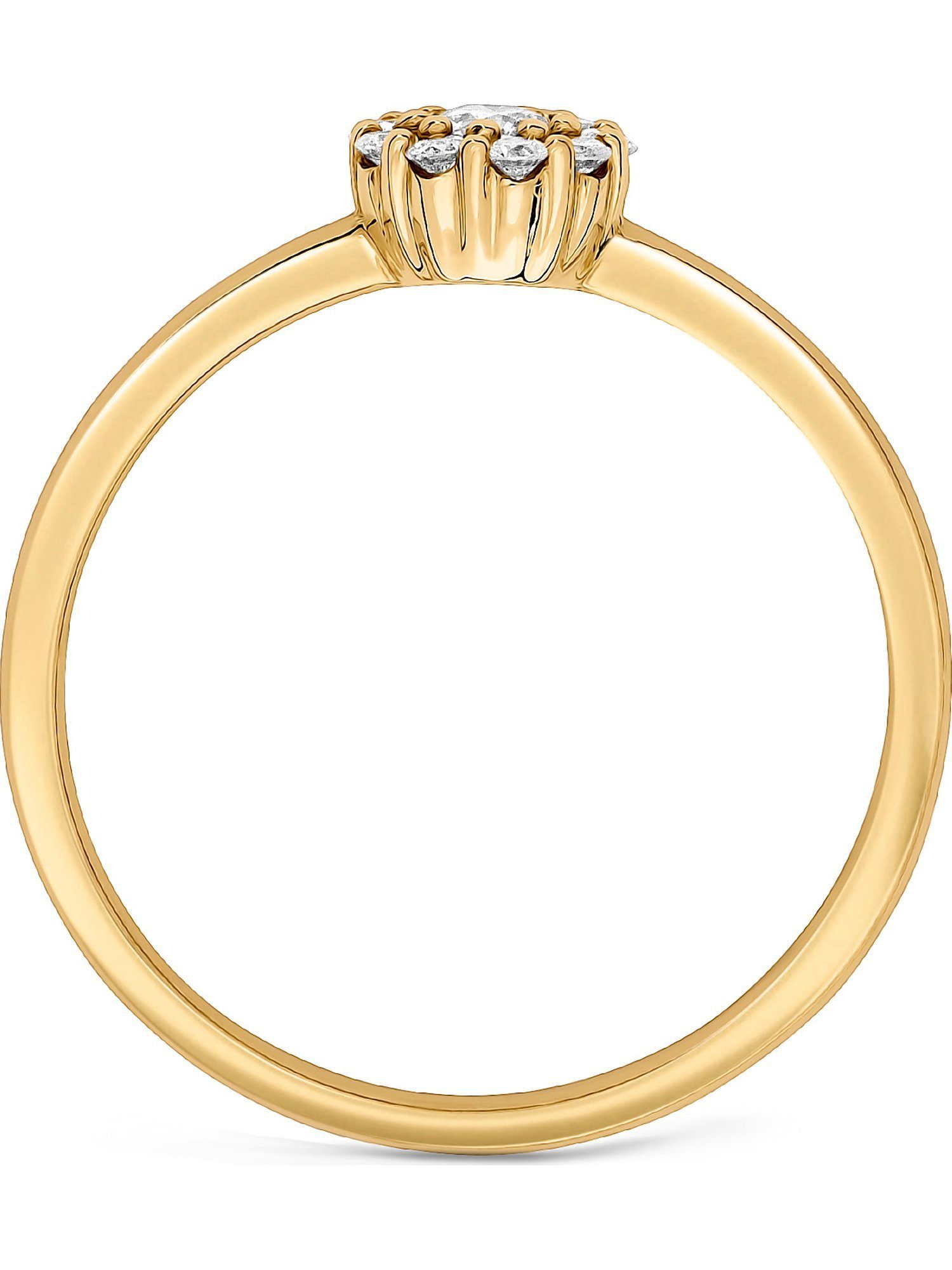 CHRIST Diamantring CHRIST Damen-Damenring 10 Diamant