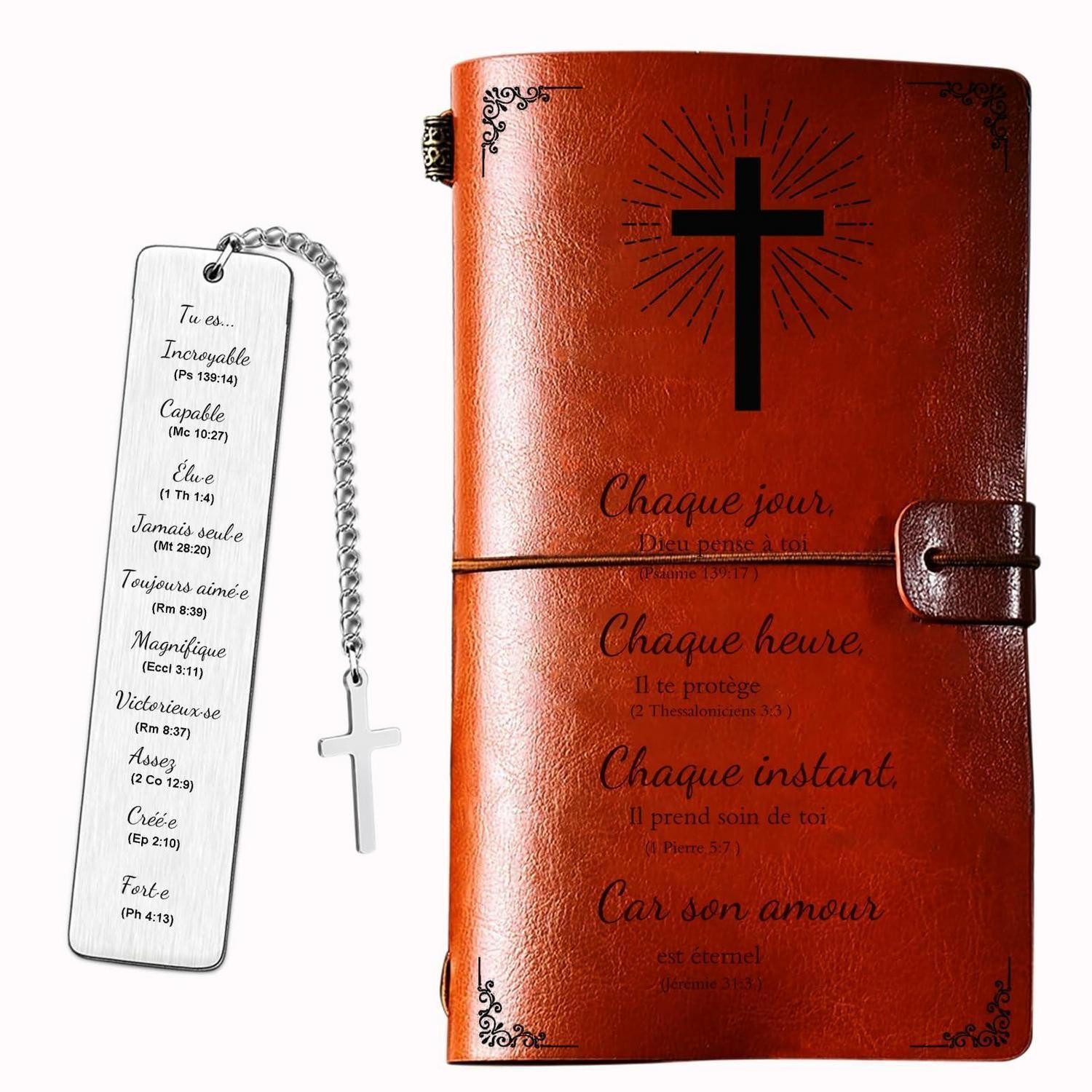LuxusKollektion Tagebuch Bibel Notizbuch Gebetstagebuch in Lederoptik