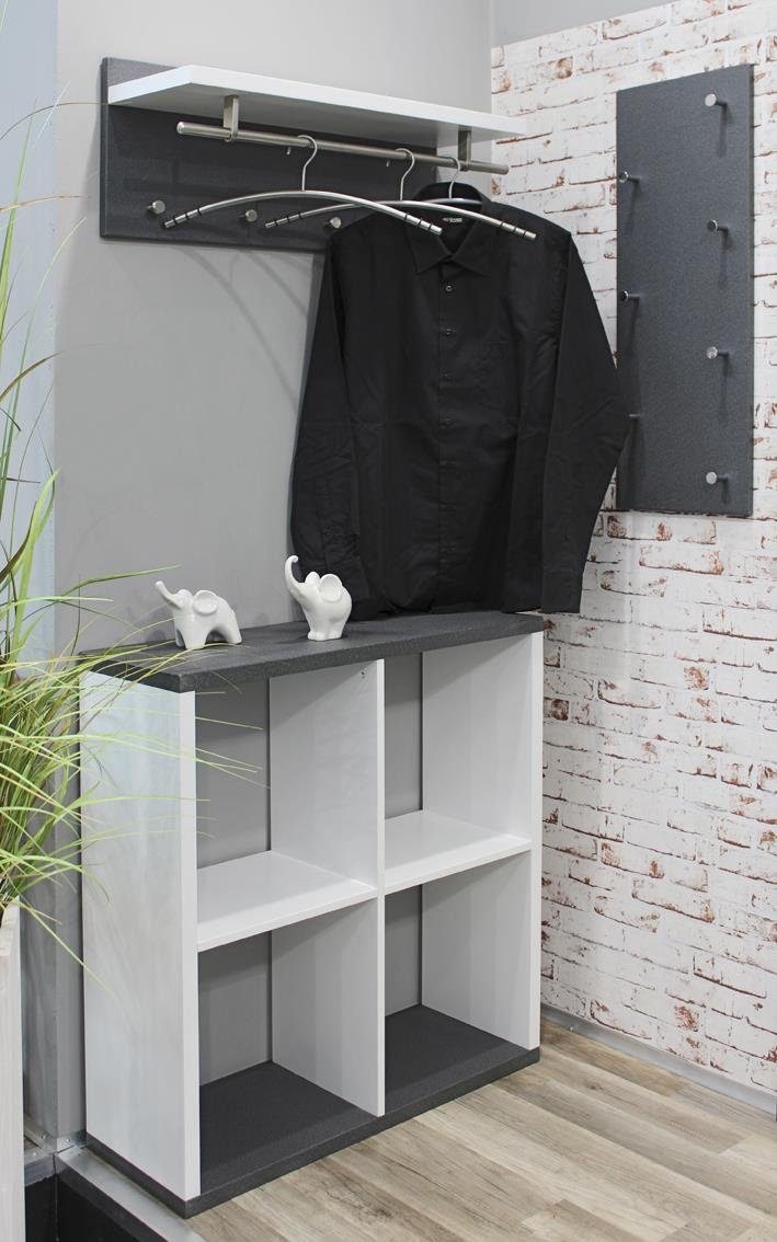 Produktbild von Häfele Garderobenhaken QUADRO Aus Metall, Schwarz Matt | Schwarz Matt