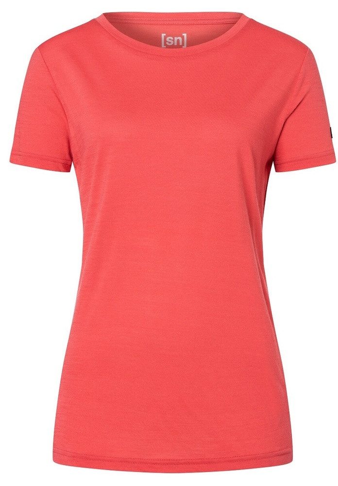 SUPER.NATURAL Trainingsshirt The Essential Tee rot Damen