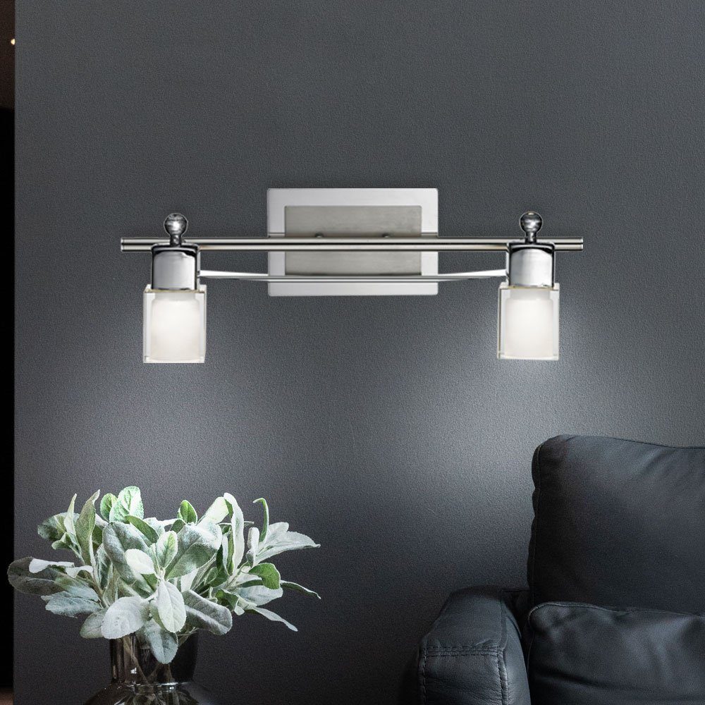 Esto LED Wandleuchte, LED-Leuchtmittel fest verbaut, Warmweiß, Wandleuchte Wandlampe Spotleuchte Flurleuchte Schlafzimmer, 2 flammig