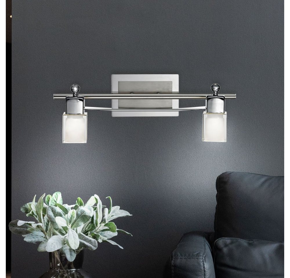 Esto LED Wandleuchte, LED-Leuchtmittel fest verbaut, Warmweiß, Wandleuchte Wandlampe Spotleuchte Flurleuchte Schlafzimmer, 2 flammig