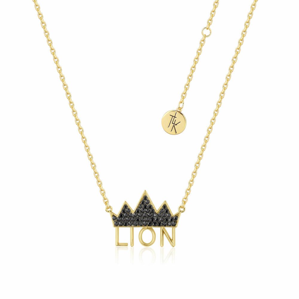 Goebel Kette mit Anhänger König der Löwen Krone Gelbgold