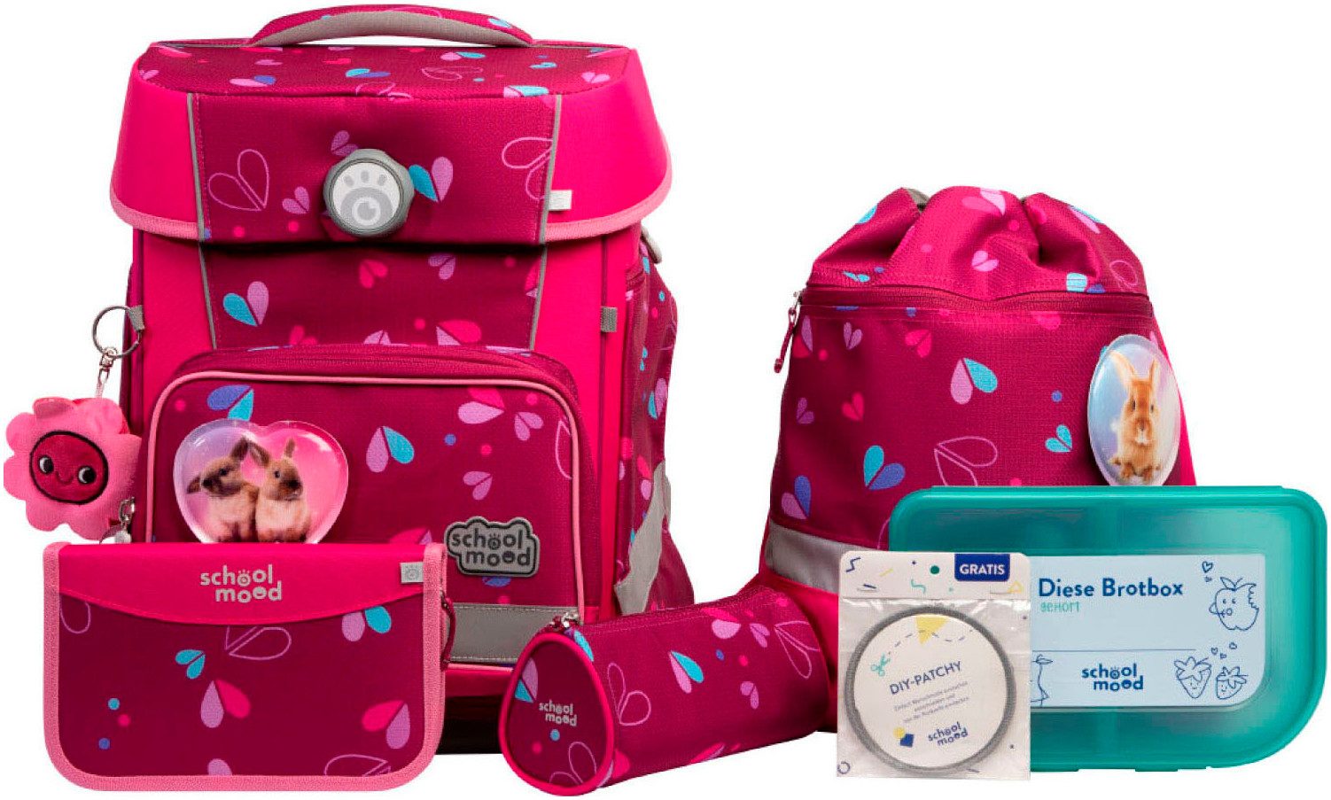 SCHOOL-MOOD® Schulranzen Champion Maxx Pro (Set, 7-tlg)