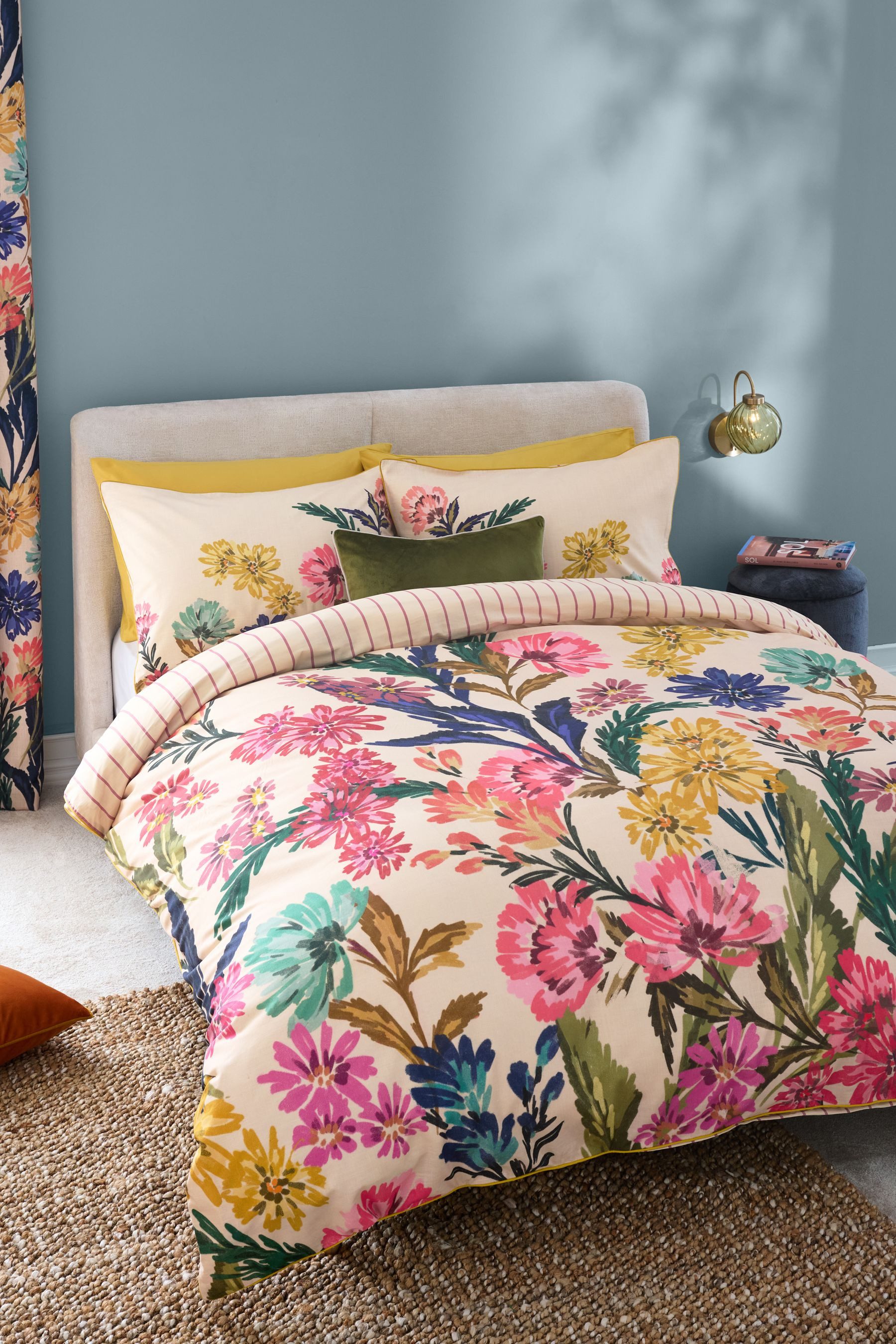 Next Bett-Set Wendbare Bettwäsche Herbstblumen, Bezug: günstig online kaufen