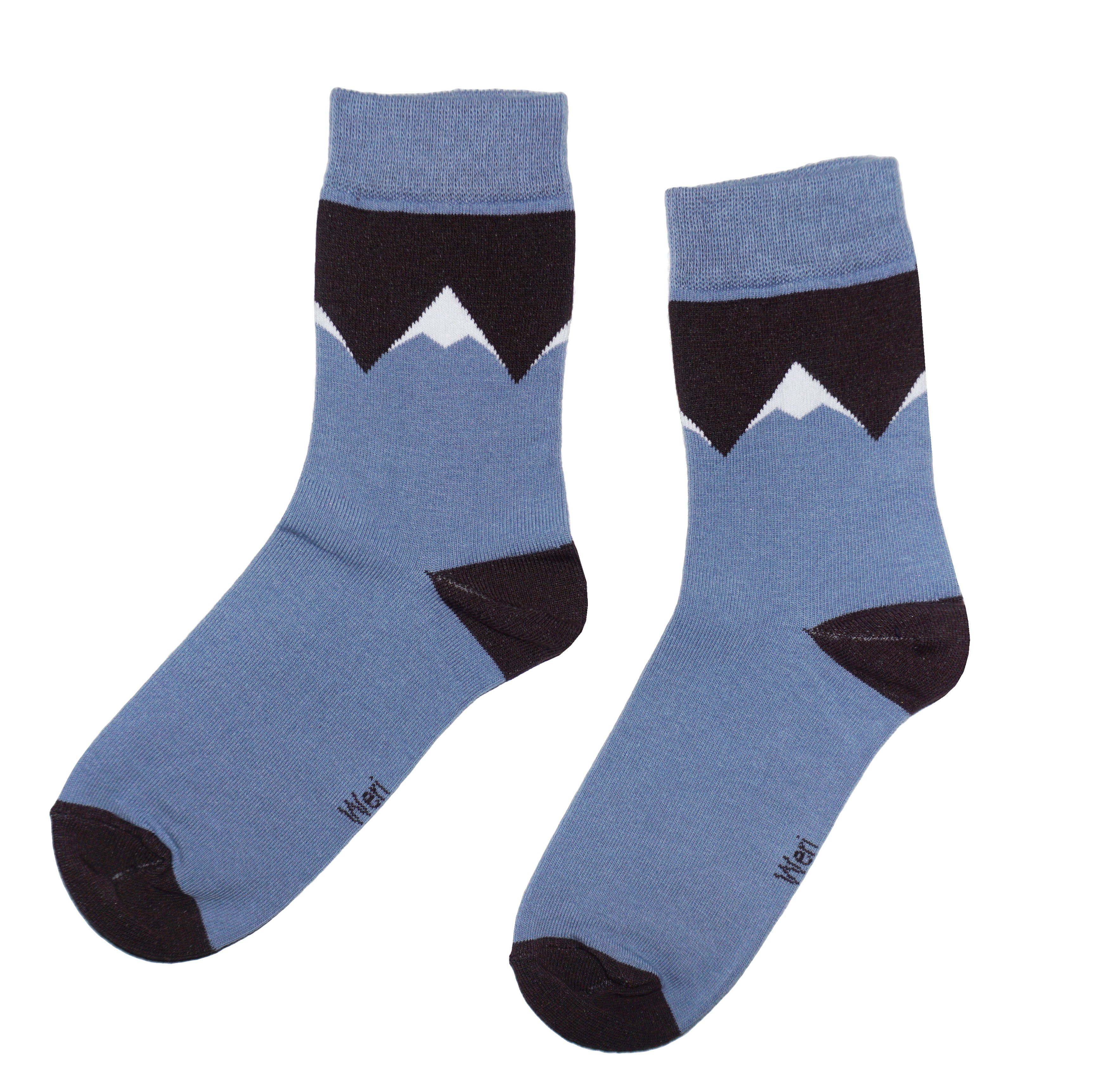 WERI SPEZIALS Strumpfhersteller GmbH Businesssocken Herren Businesssocken >>Berge<< weiche Baumwolle