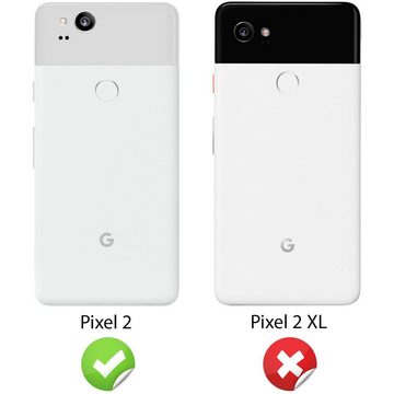 Nalia Smartphone-Hülle Google Pixel 2, Klare Silikon Hülle / Extrem Transparent / Durchsichtig / Anti-Gelb