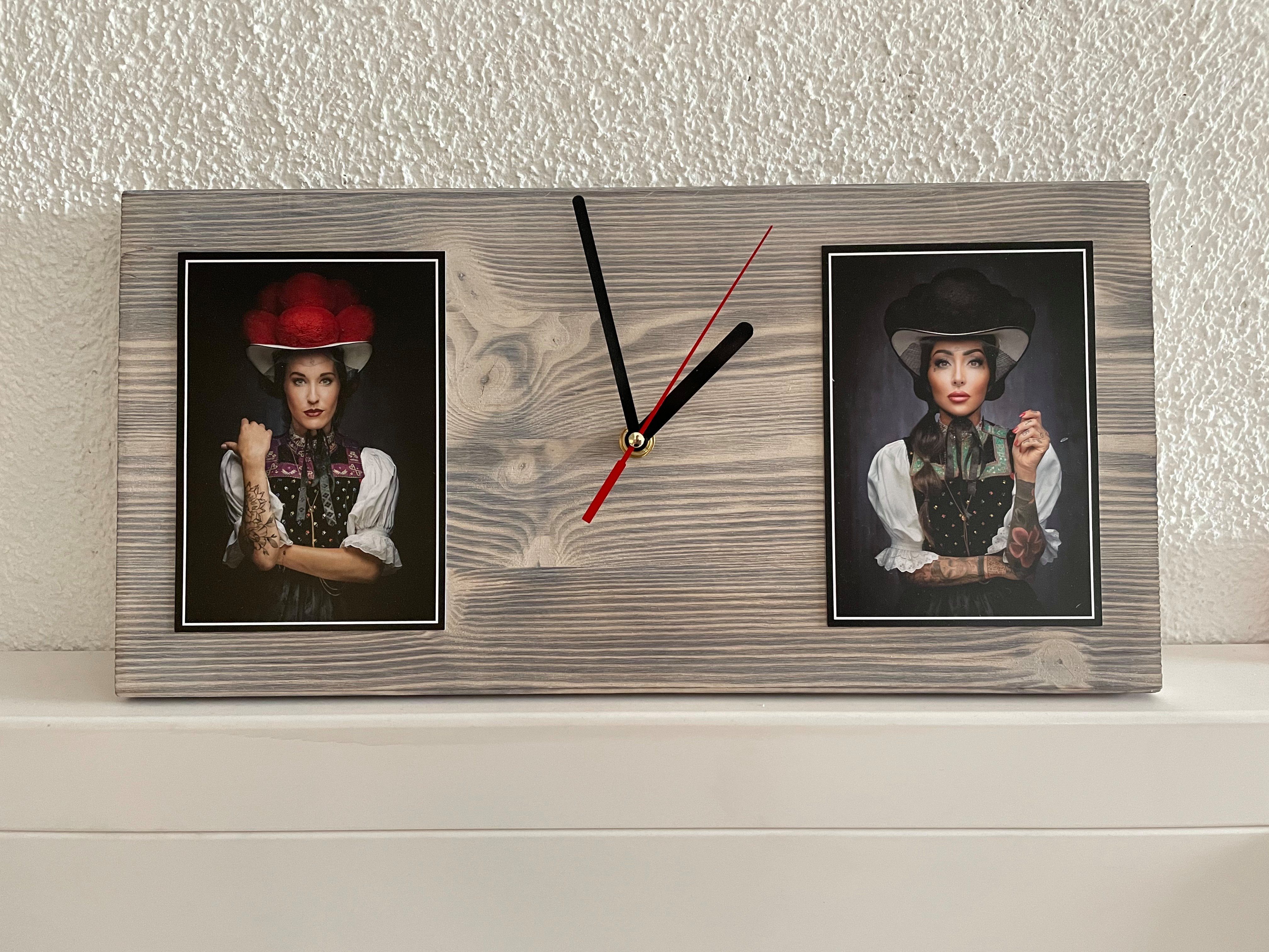 JOKA international Wanduhr Black Forest Schwarzwaldbilder mit Uhr "Barbara"