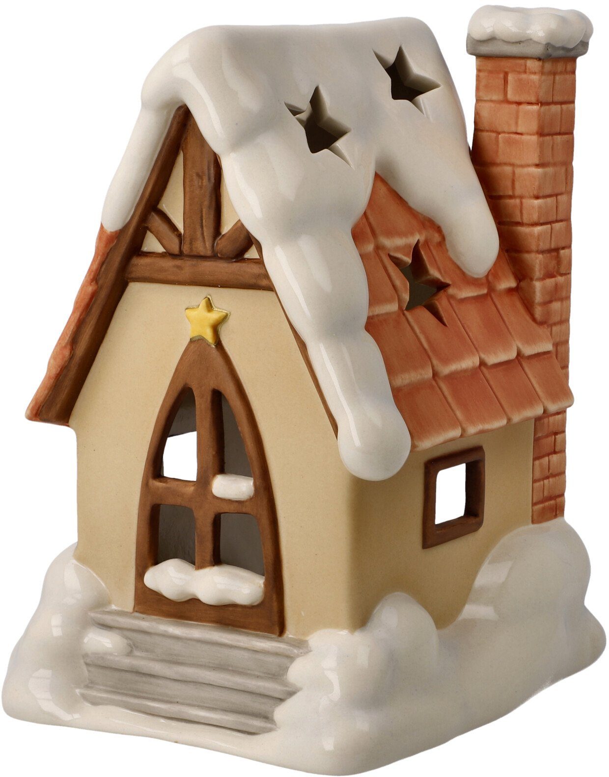 Goebel Windlicht Winterwald, Weihnachtsdeko, Steingut, Lichterhaus günstig online kaufen