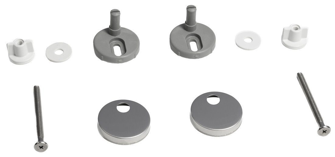 Aqualine Sanitär-Installationsset Montageschraube mit Mutter für FS125, Edelstahl, 2 Stk., Aqualine-ND-FS125