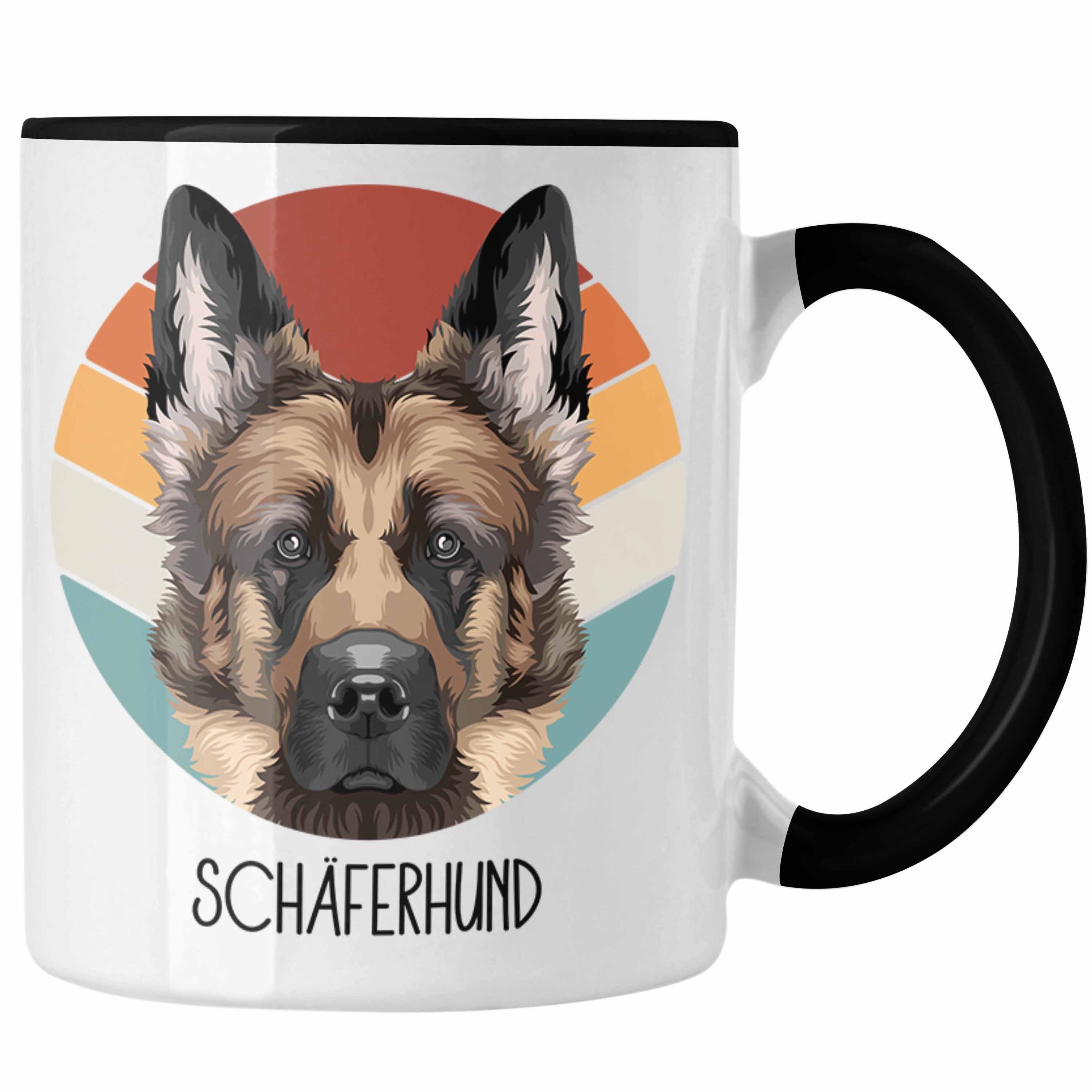 Trendation Tasse Schäferhund Besitzer Tasse Geschenk Lustiger Spruch Geschenkidee Schäf Schwarz