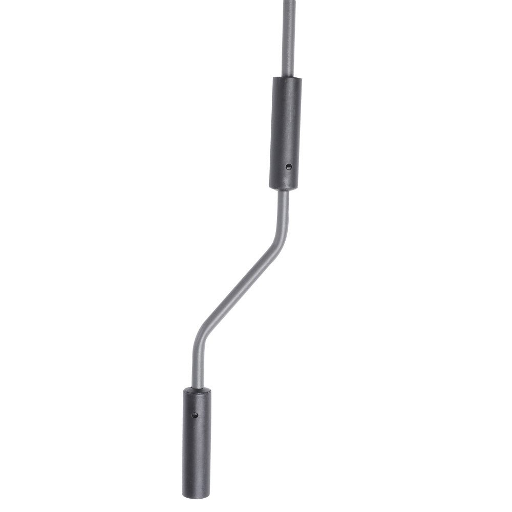 BBWL Klemmmarkise Gelenkarmmarkise ohne Bohren höhenverstellbar UV-Schutz Handkurbel Klemmmarkise Balkon Aluminium Grau – Bild 5 von 5
