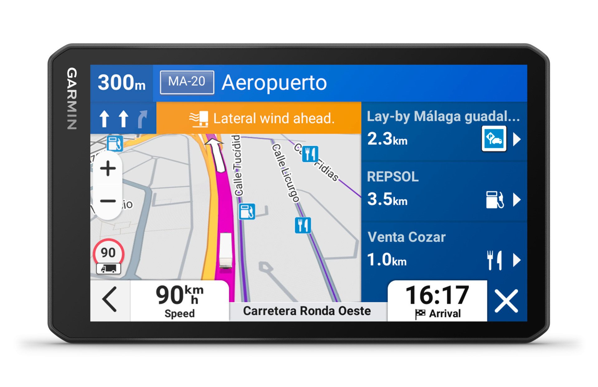 Garmin dezl LGV720 LKW-Navigationsgerät (Europa (49 Länder), Karten-Updates)