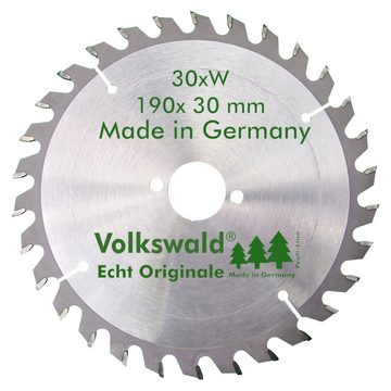 Volkswald Kreissägeblatt Volkswald ® HM-Kreissägeblatt W 190 x 30 mm Z= 30 Kunststoff Acrylglas, Echt Originale Volkswald® Made in Germany