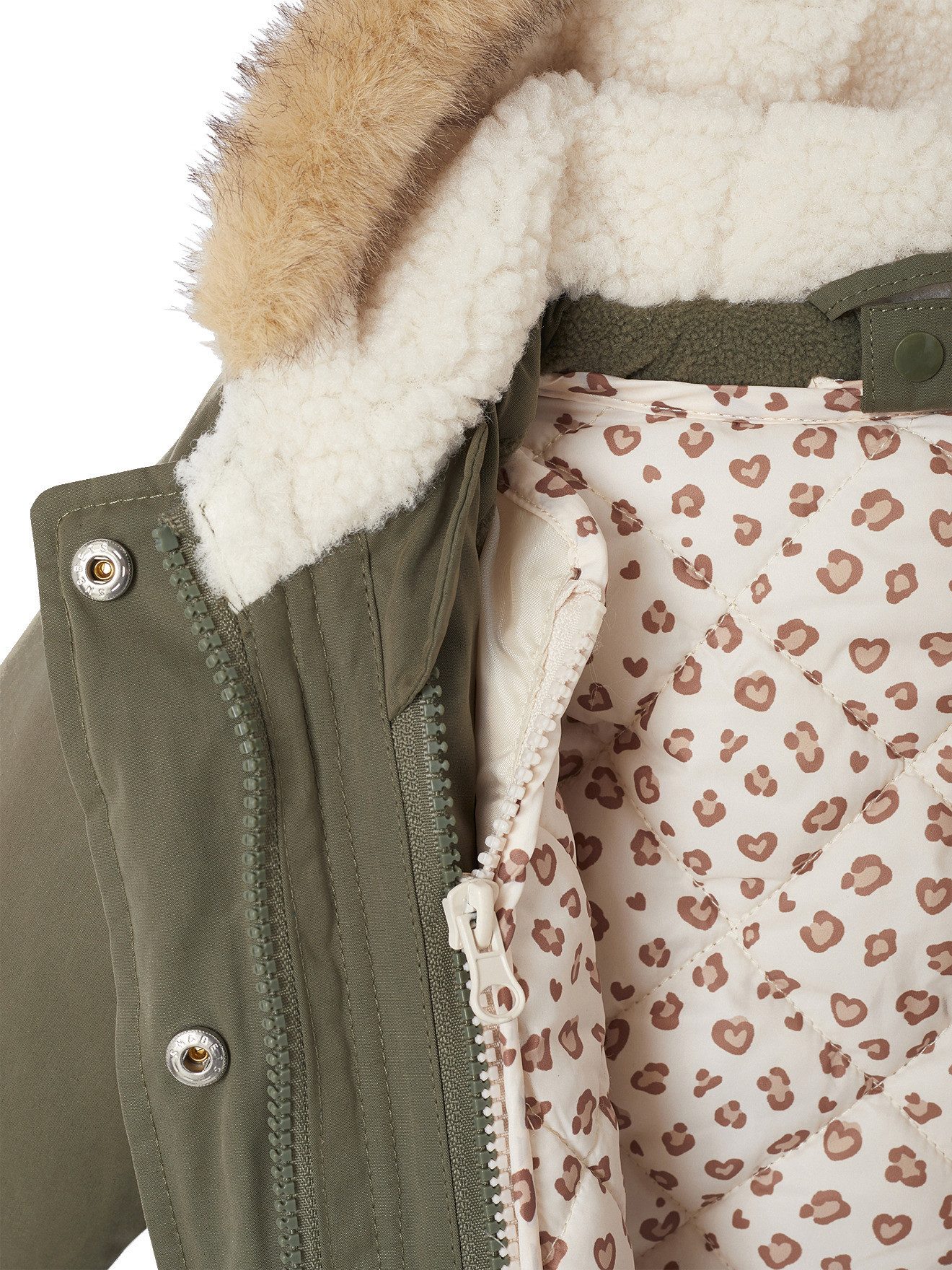 vertbaudet Parka Parka mit Kapuze Baby, mit abnehmbarer Steppjacke 3-in-1