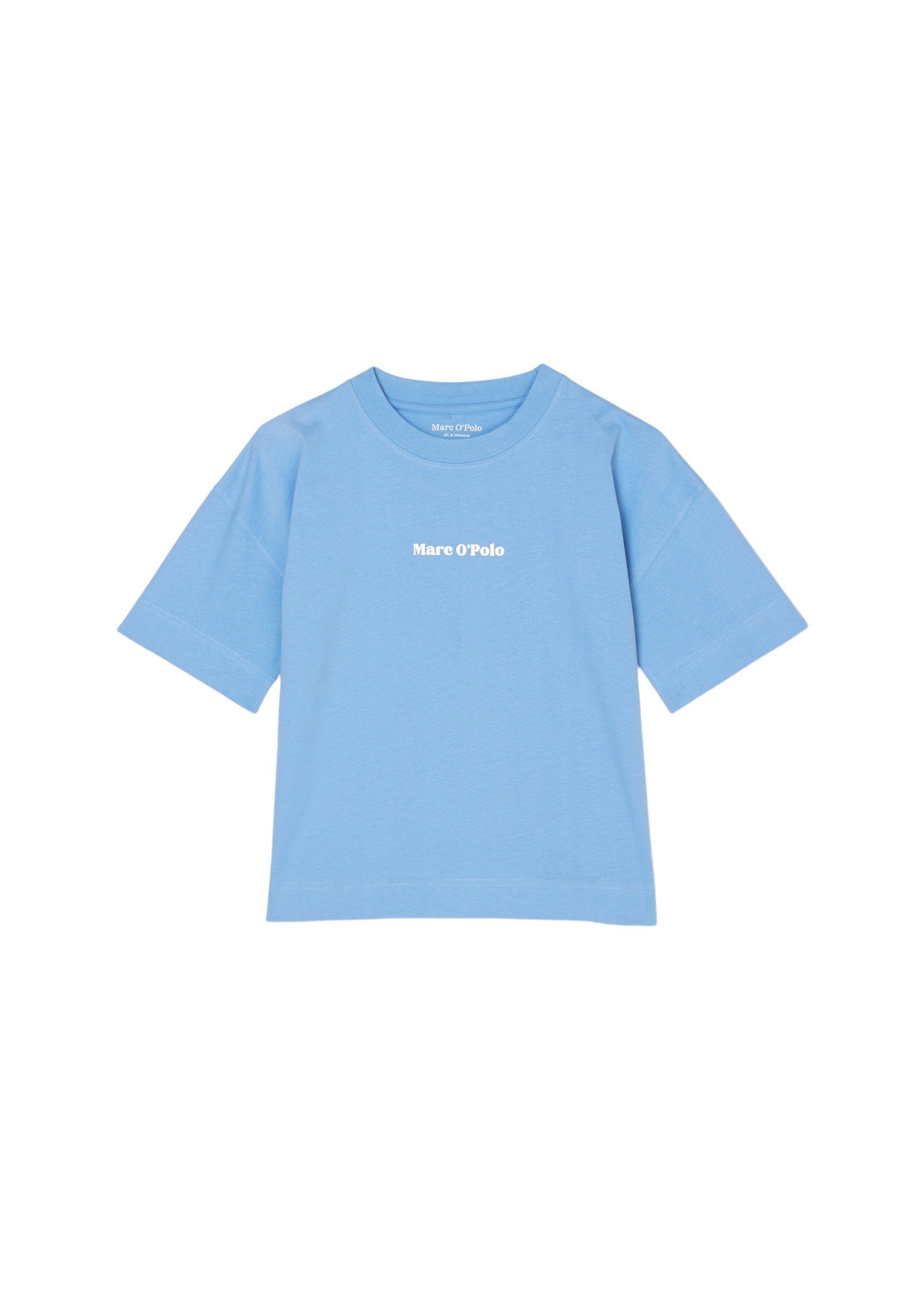 Marc O'Polo T-Shirt aus atmungsaktivem Organic Cotton blau