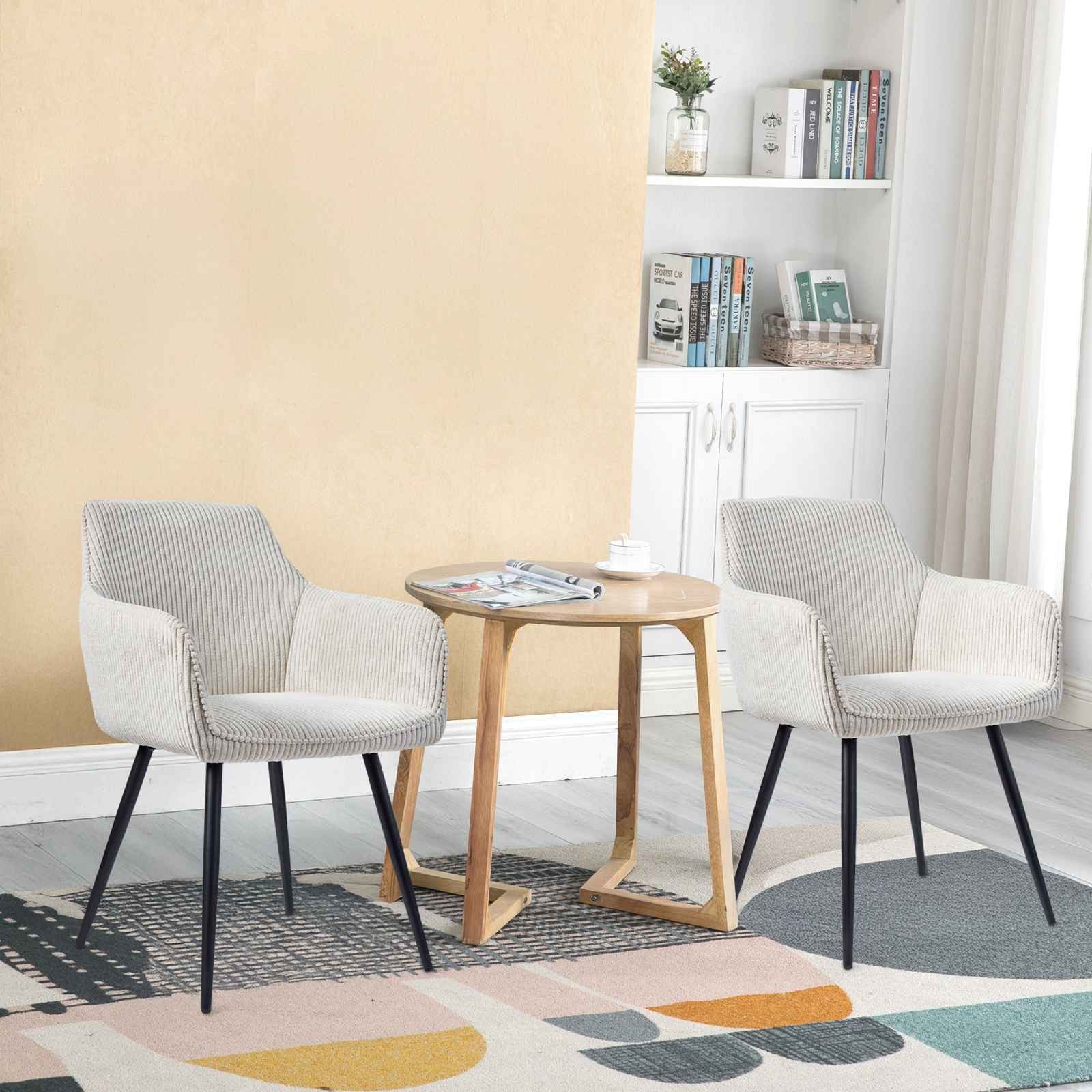 BBG Esszimmerstuhl Cord Esszimmerstühle im 2er-Set mit ergonomischem Design günstig online kaufen