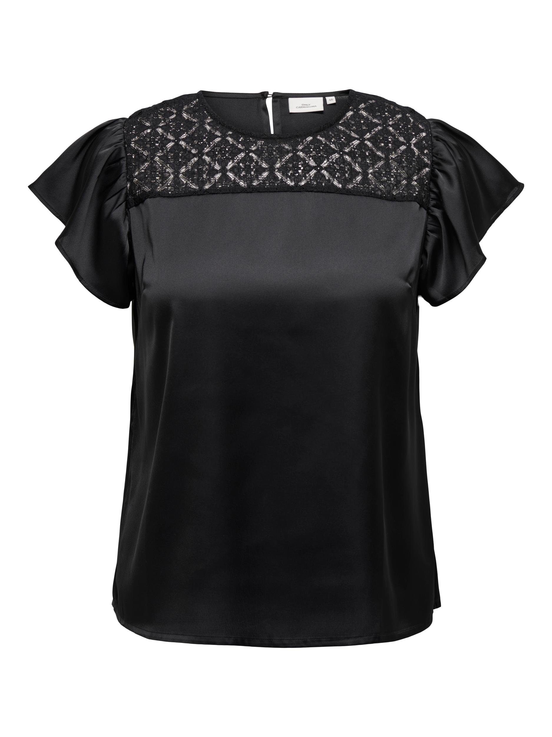 ONLY CARMAKOMA Shirtbluse CARHANNABELL SS TOP WVN BF