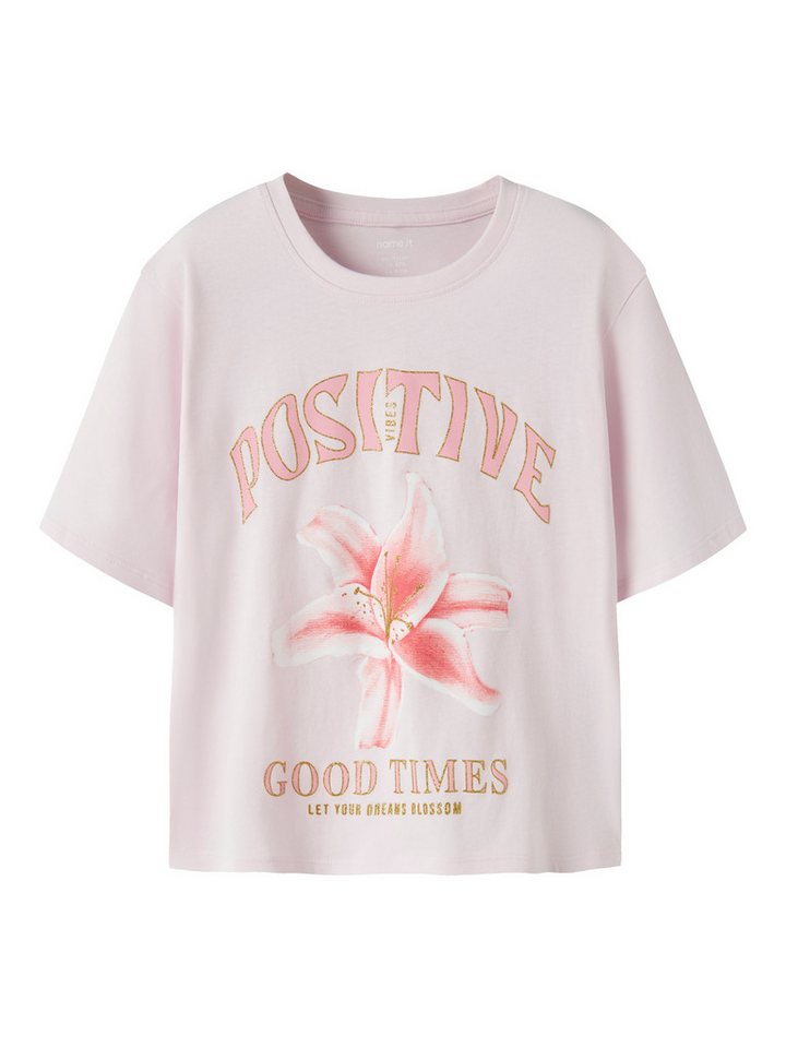Name It T-Shirt NKFHADIA SS NREG TOP BOX Baumwolle, regular fit