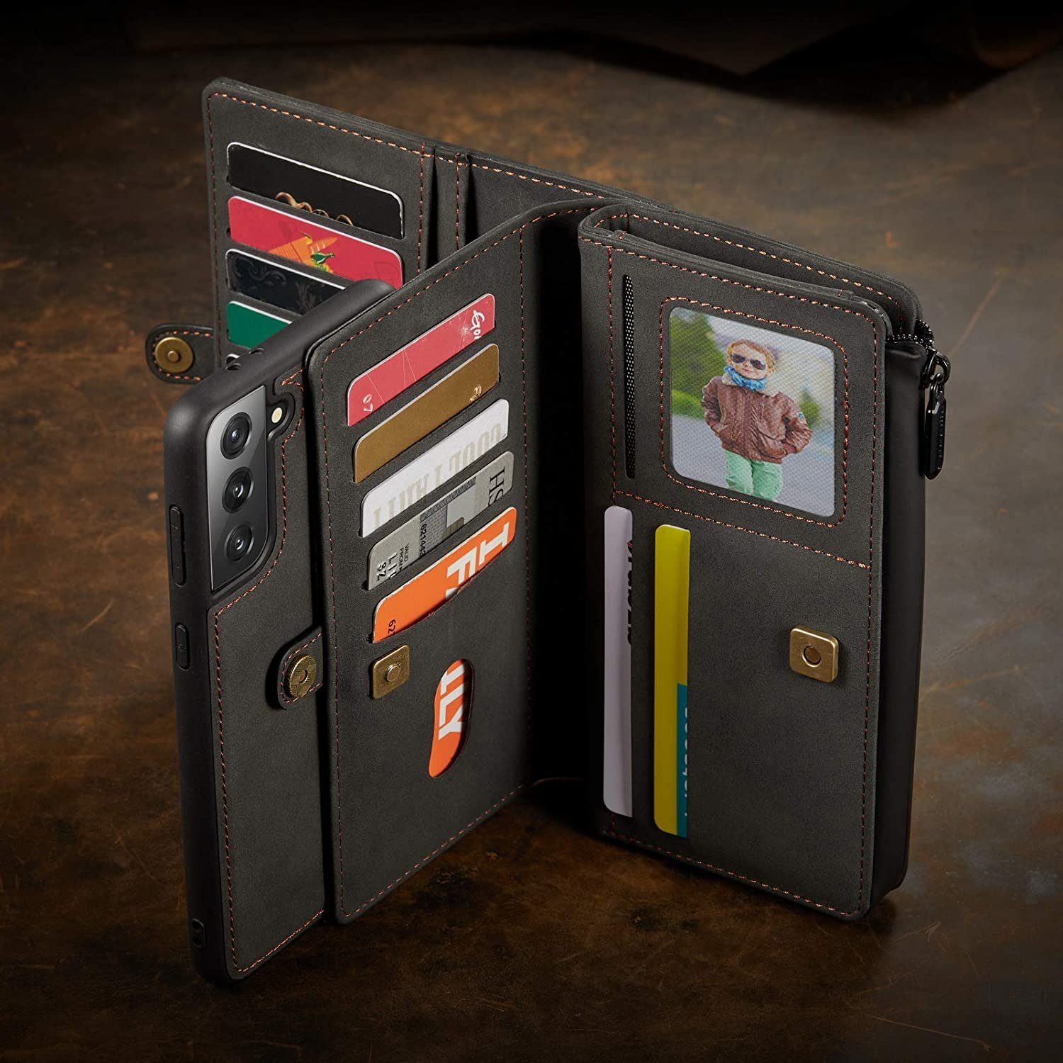 Wallet Apple für DOTMALL Pro Schwarz 11 Caseme Max Geldbörse Iphone Multi