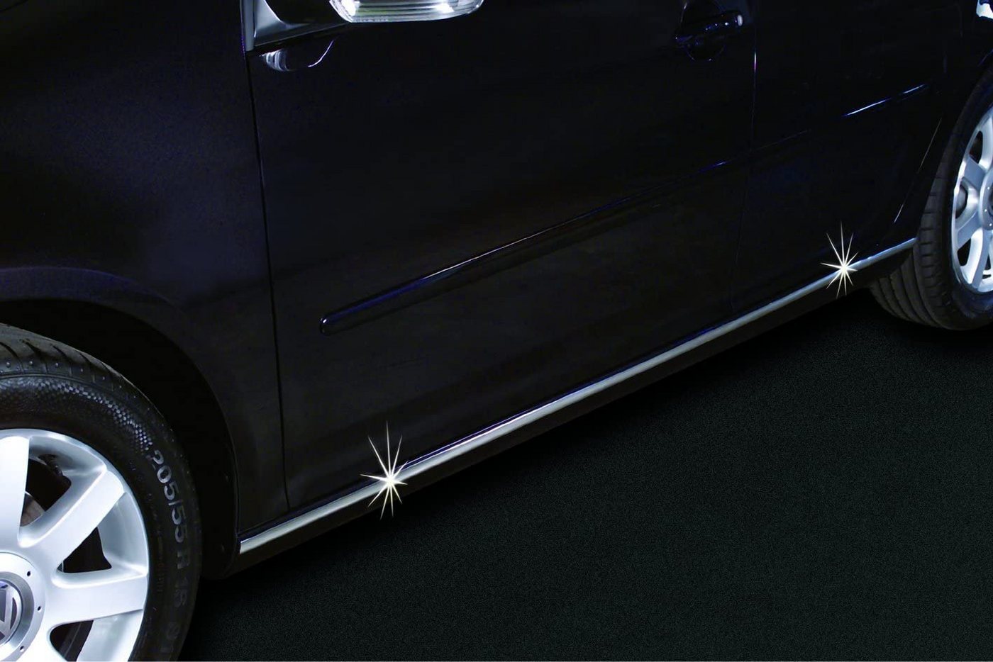 Thumbnail - CarStyling Zierleisten-Aufkleber Auto Chrom Zierleiste 2,45 m lang 21 x 3 mm wetterfest UV-resistent