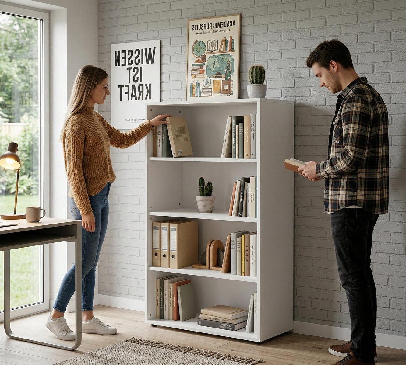 Xlmoebel Aktenschrank Stilvoller Aktenschrank in Weiß mit modernem, klaren Design (Aktenschrank Weiß) Made in Europa