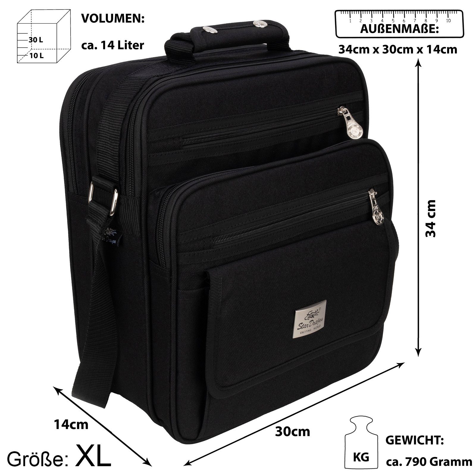 EAAKIE Umhängetasche Tasche Arbeitstasche Umhängetasche Flugbegleiter Herre günstig online kaufen