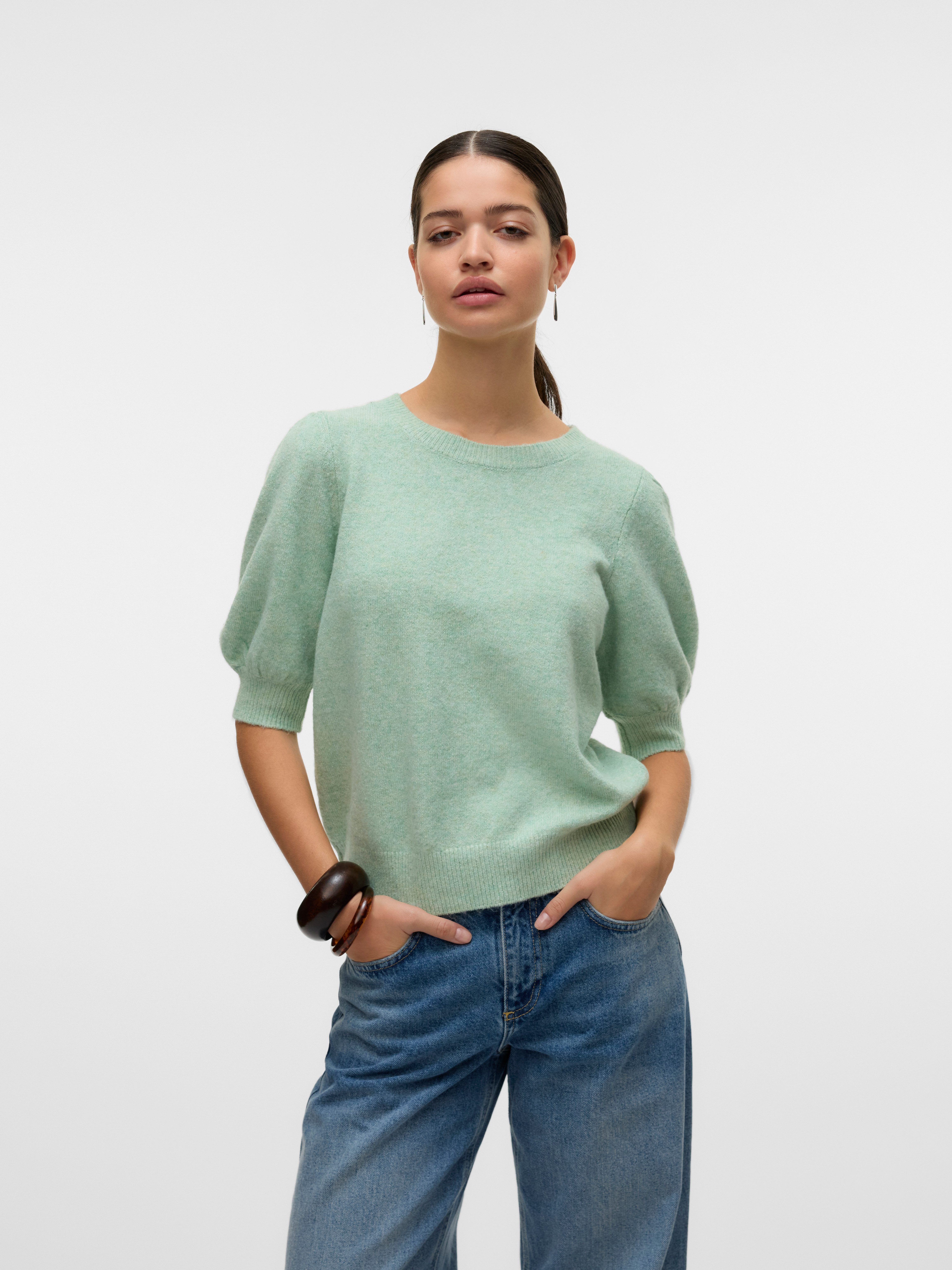 Vero Moda Kurzarmpullover VMDOFFY 2/4 O-NECK günstig online kaufen