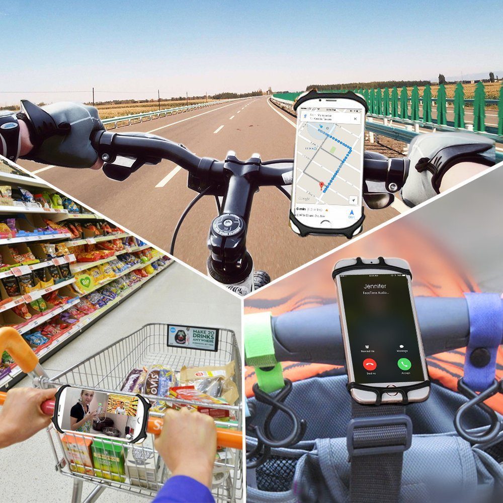 XDeer Handy-Halterungen,Universal 360° Verstellbar Fahrrad Fahrrad Handy-Halterung, Halter,abnehmbare blau Zoll 4.0-7.0 Halterung 360° Handy Handy Halterung Samsung Halter,abnehmbare Handy für Zoll Samsung 4.0-7.0 Handy alle Geräte (packung, Universal iPhone für iPhone alle Geräte) Verstellbar