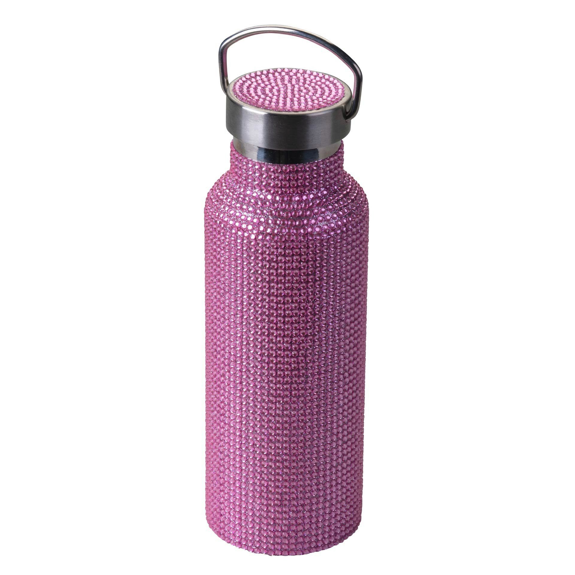 Paris Hilton Trinkflasche Diamant, Edelstahl-Flasche, Luxus-Wasserflasche