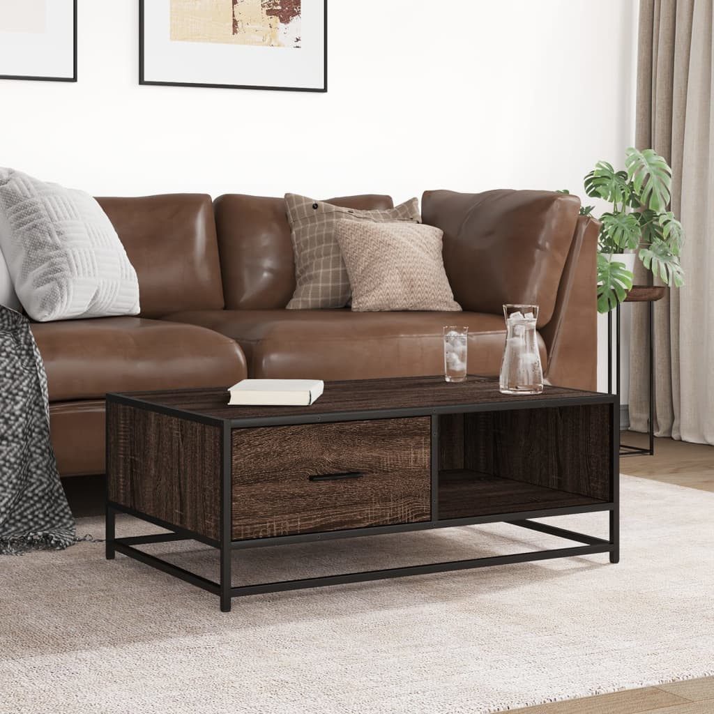 vidaXL Couchtisch Couchtisch Braun Eichen-Optik 90x57x35 günstig online kaufen
