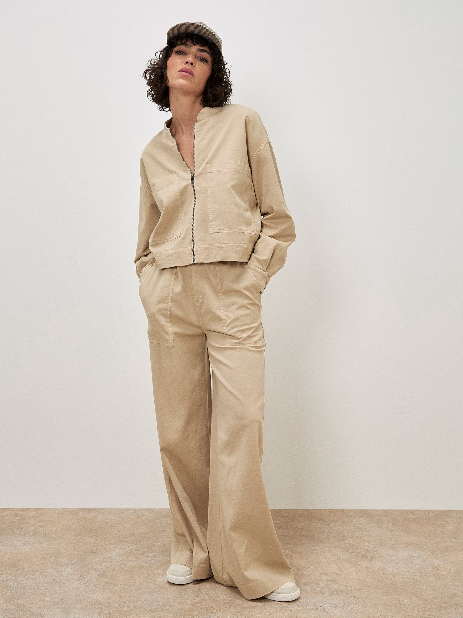 Apricot Bomberjacke Bomberjacke mit weiten Armen