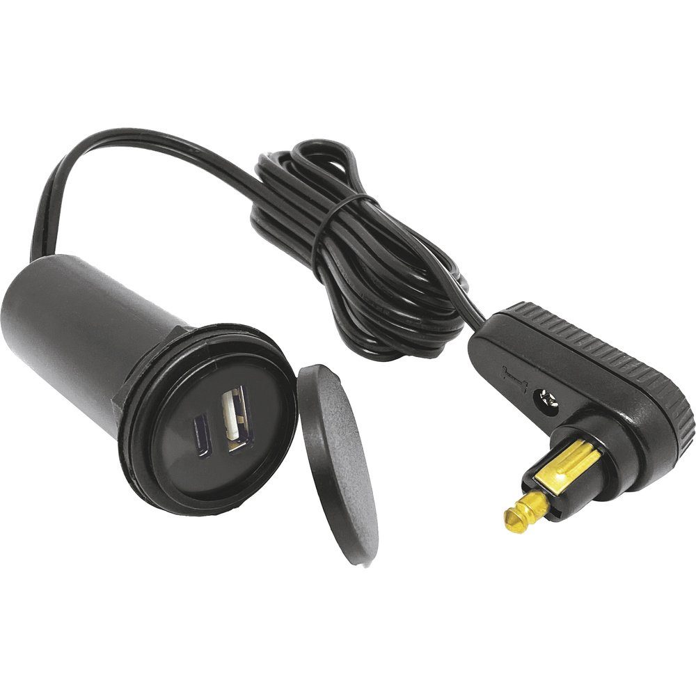 BAAS parts Kfz-Relais BAAS Tankrucksack-Kabel USB-A/ USB-C® Belastbarkeit Strom max.=7.2 A
