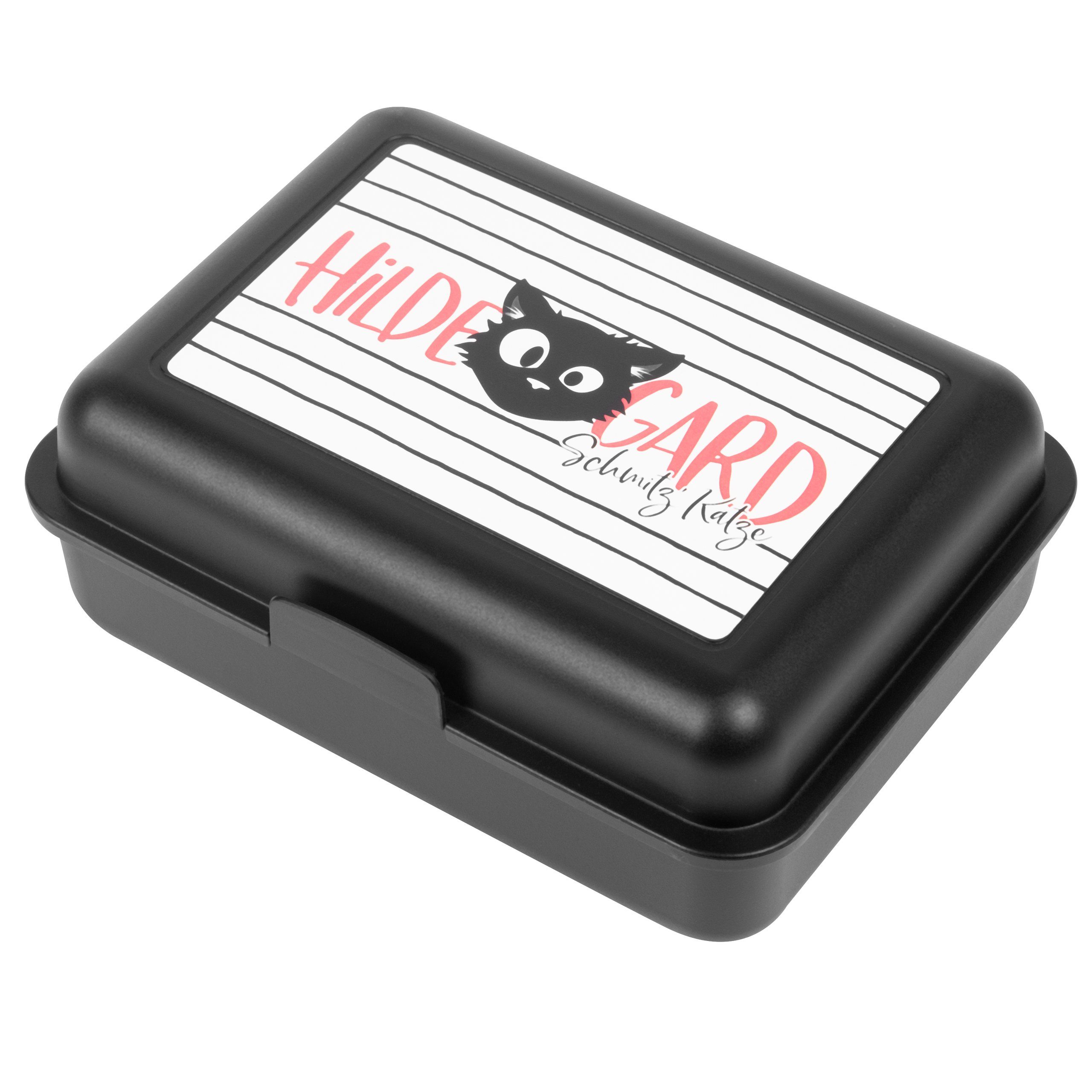 United Labels® Lunchbox Ralf Schmitz Brotdose Hildegard (PP) mit Butterbrotdose Trennwand - Kunststoff Schwarz