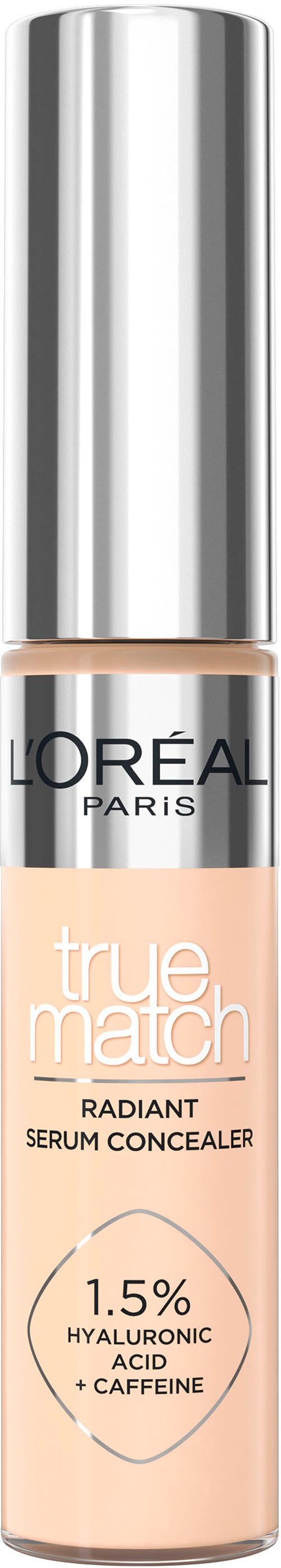 L'ORÉAL PARIS Concealer TRUE MATCH RADIANT SERUM CONCEALER, für alle Hauttypen, flüssige Textur, leichte Deckkraft